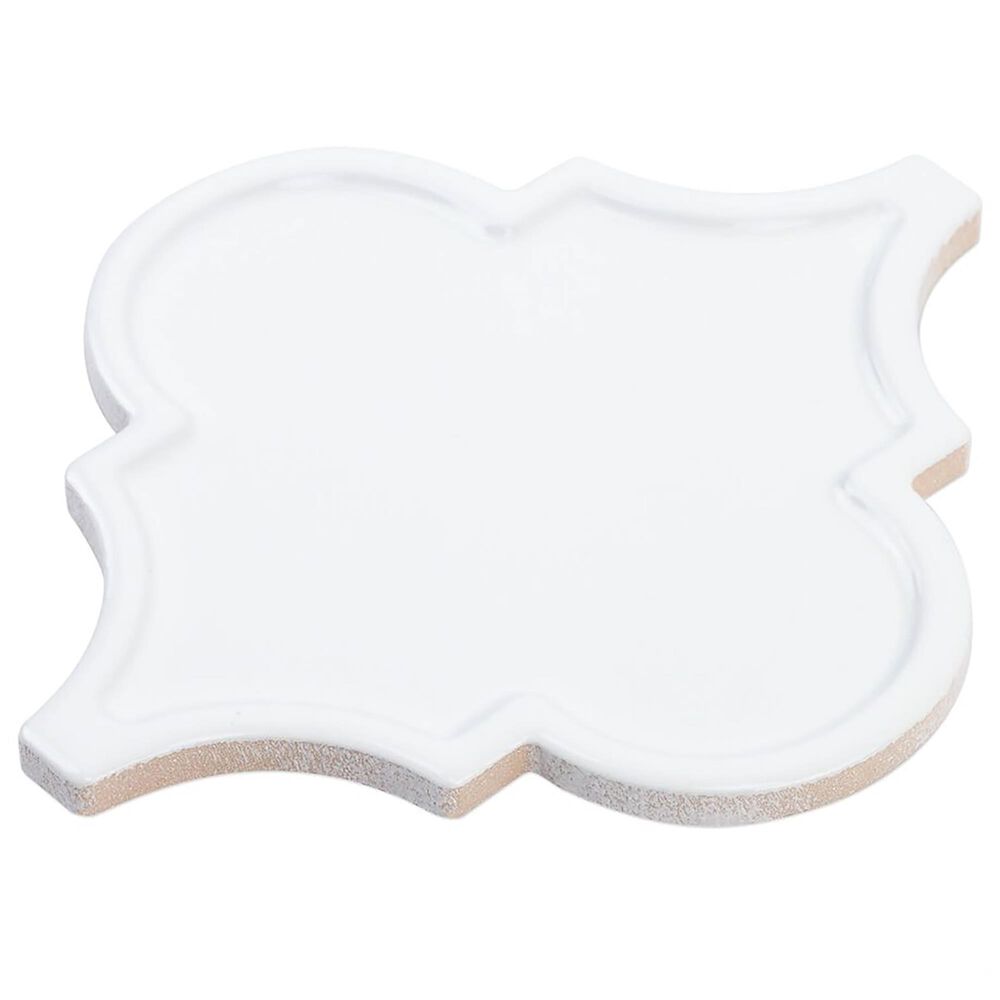Soho Studio Terra Ignis Relief Lantern Blanco 6.25" x 7.25" Ceramic Tile, , large