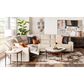 Hooker Furniture Swirl Door 86" Entertainment Console in Brass Foil and Medium Natural, , large