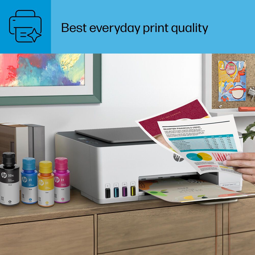 HP Smart Tank 5101 All-in-One Printer in White, , large