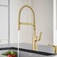 Blanco Rivana Semi Pro Kitchen Faucet 1.5 GPM in Satin Gold, , large