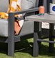 Homecrest Concrete Table Top End Table in Grey, , large