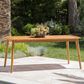 Hearth and Haven Outdoor Rectangular Dining Table in Teak - Table Only, , large