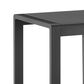 Linon Home Decor Karah Patio Side Table in Black, , large