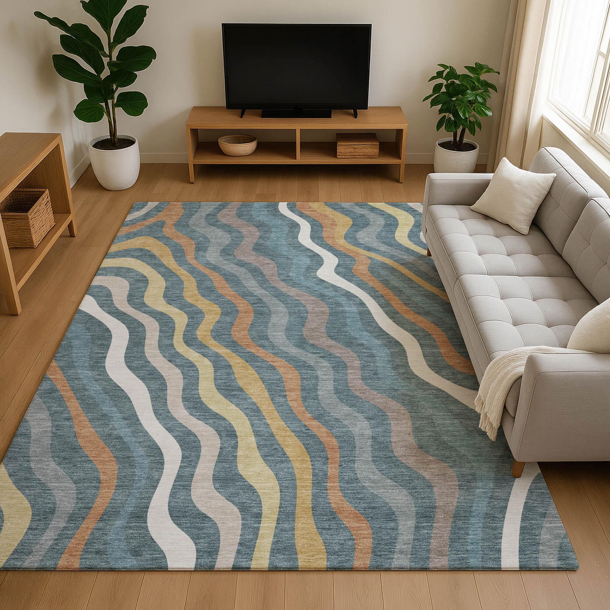 Dalyn Rug Company Kenner Teal 10' x 14' Area Rug