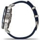 Garmin MARQ 2 Captain AMOLED Smartwatch Silver Grade 5 Titanium Bezel Case with Blue Nylon Band, , large