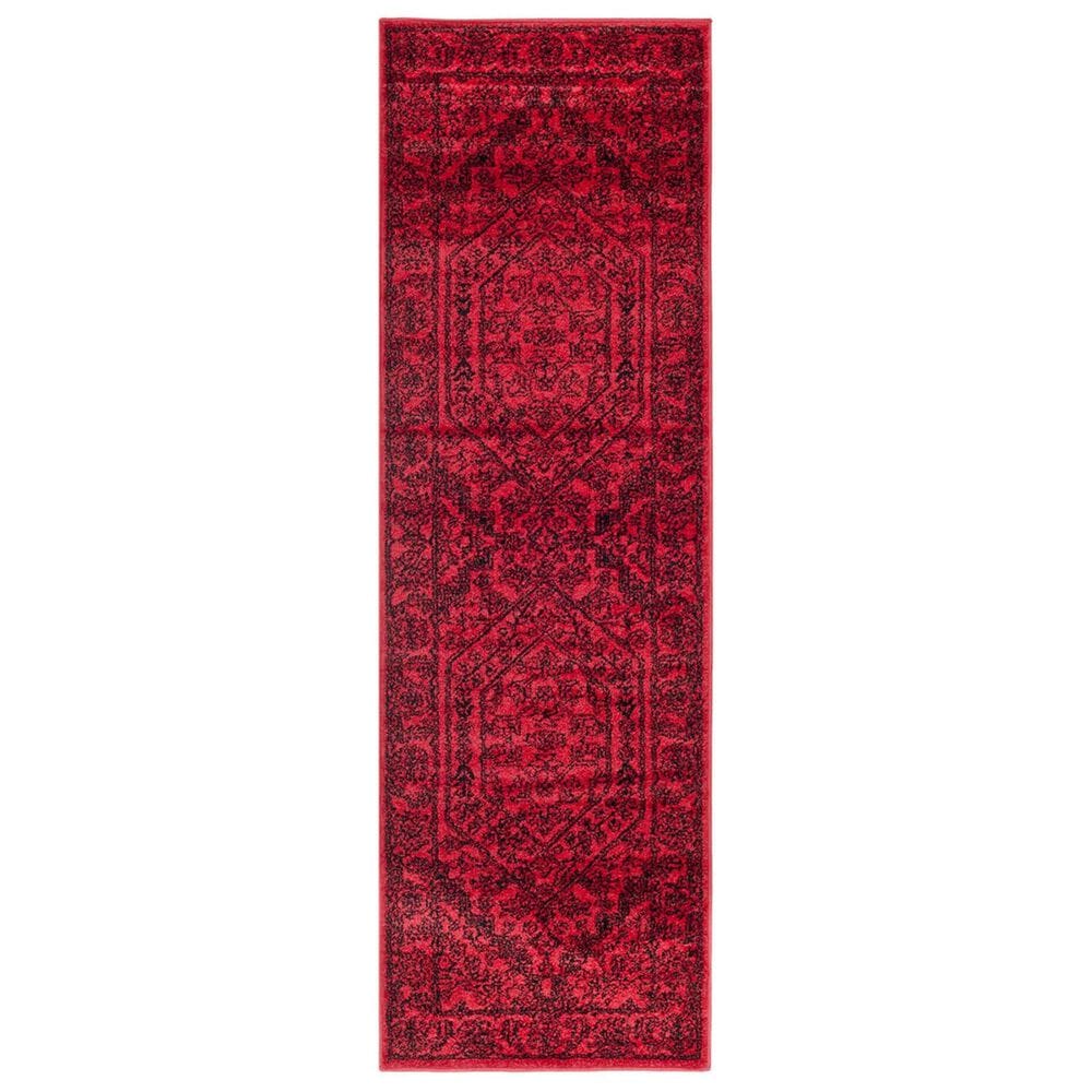 Safavieh Adirondack ADR108F-210 2&#39;6&quot; x 10&#39; Red/Black Runner, , large