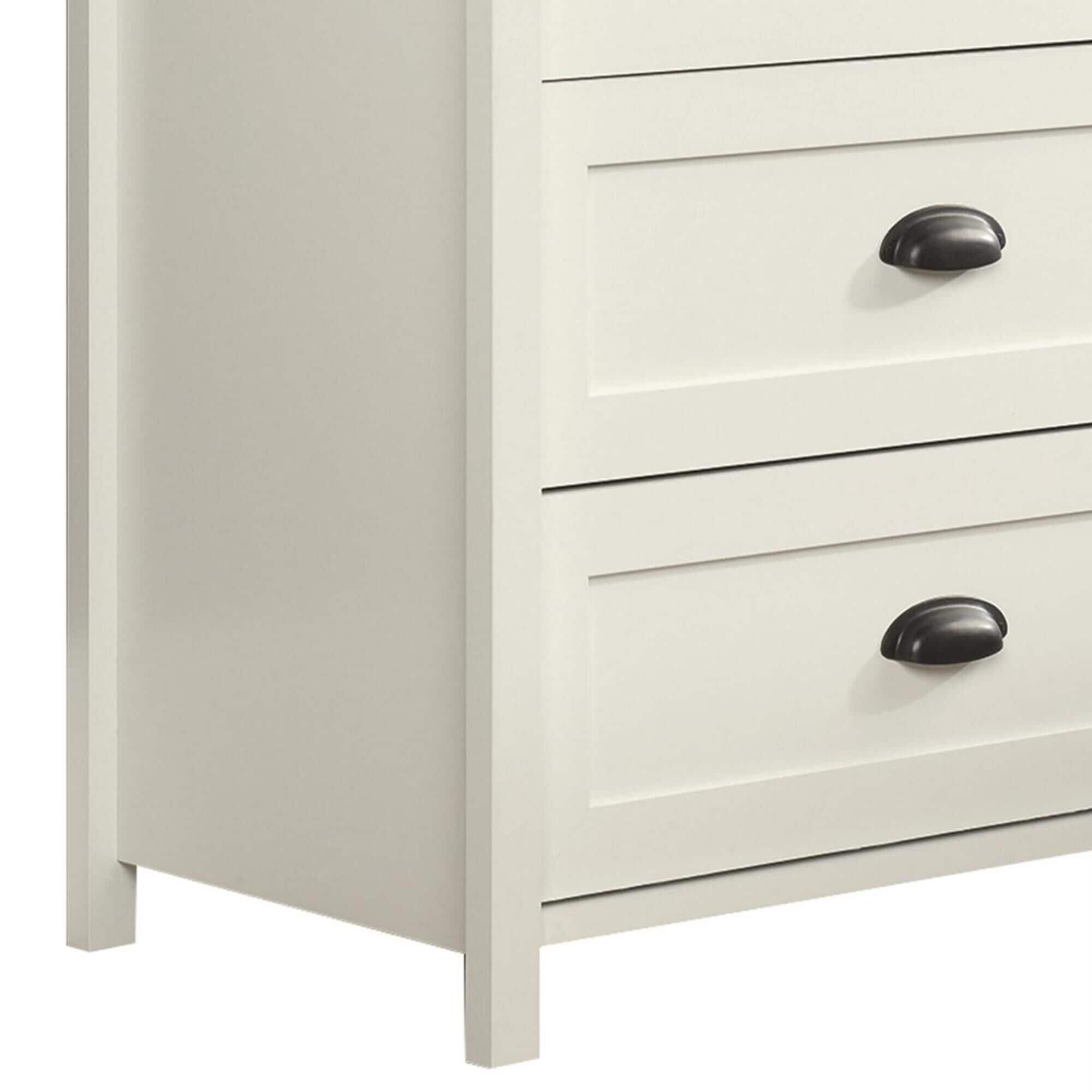 Sauder county shop line nightstand white