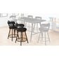 Titanic Furniture Cordoba Swivel Bar Stool in Black - Set of 2, , large