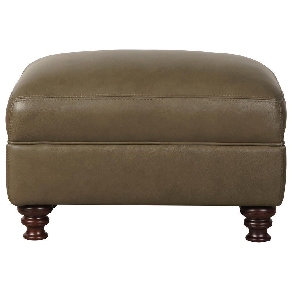 Simon Li Leather Ottoman in Triomphe Mushroom, , large