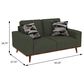 Golden Wave Furniture Heath Stationary Sofa and Loveseat Set in Olive, , large