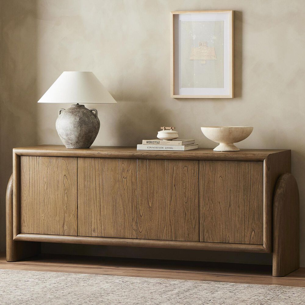 Four Hands Thompson Sorrento 4Door Sideboard in Aged Drift Mindi