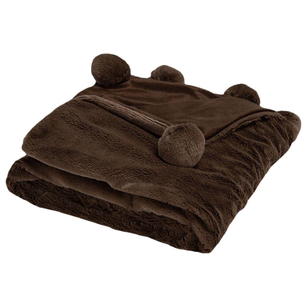 Safavieh Dalson 50" x 60" Throw in Chocolate, , large