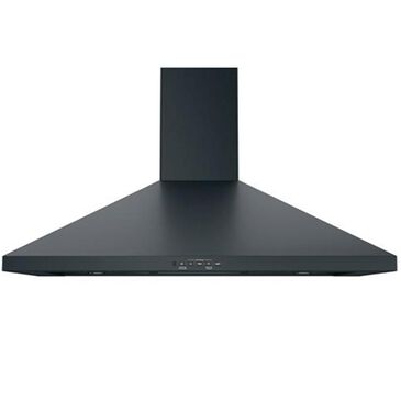 GE Appliances 36" Wall-Mount Pyramid Chimney Hood in Black Slate, , large