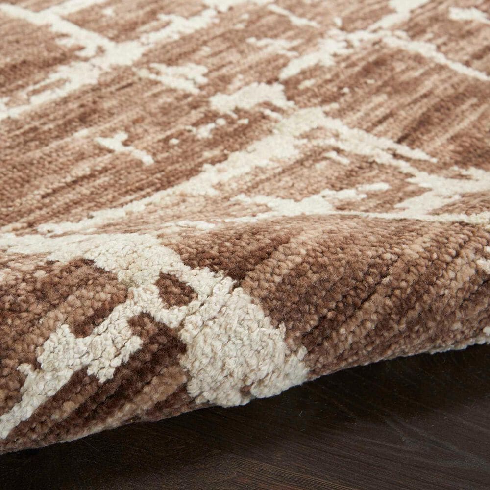 Nourison Luna 9&#39;9&quot; x 13&#39;9&quot; Mocha and Ivory Area Rug, , large