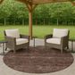 Dalyn Rug Company Soft Essentials Solid Fudge 8" Round Indoor/Outdoor Area Rug, , large