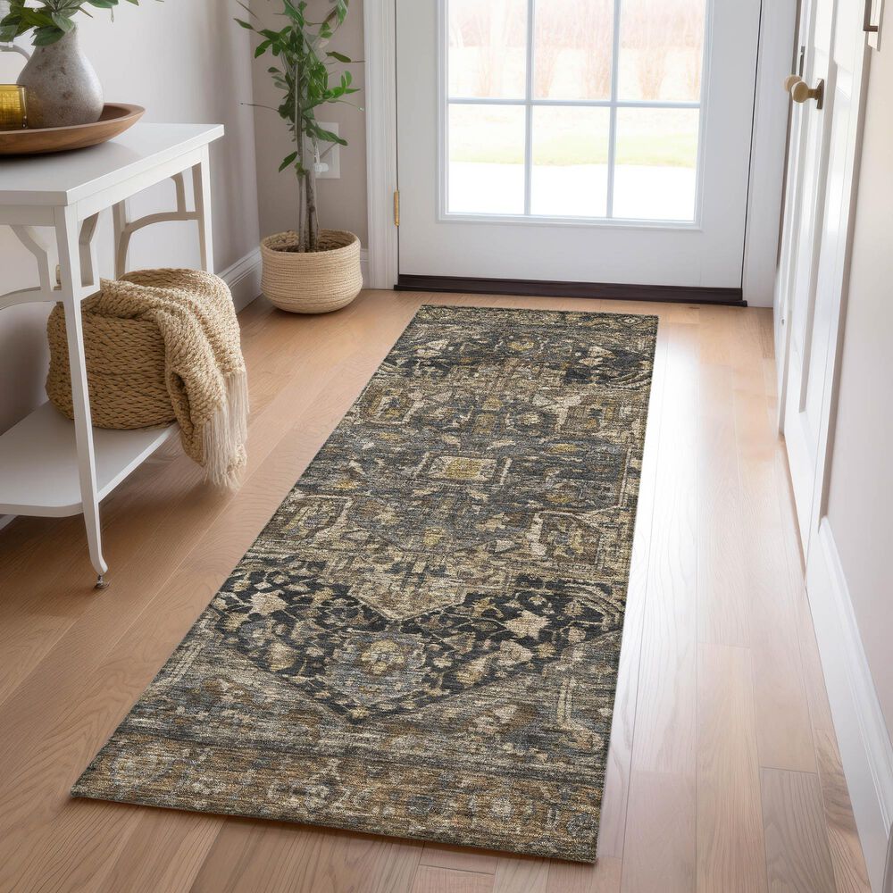 Dalyn Rug Company Solace SL14 2&#39;3&quot; x 7&#39;6&quot; Charcoal Runner, , large