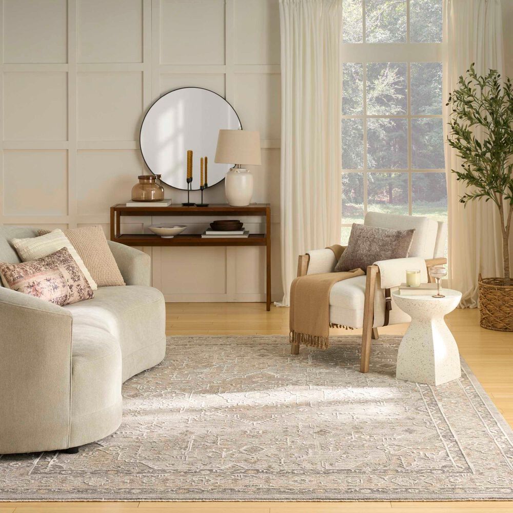 Nourison Retreat Grey 9'6" x 13'2" Area Rug, , large