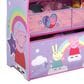 Delta Children Peppa Pig 6-Bin Design and Store Toy Organizer in Pink, , large
