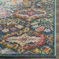 Safavieh Madison MAD144A 4" x 6" Blue and Orange Area Rug, , large