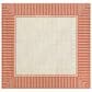 Surya Alfresco 7"3" Square Rust and Beige Indoor/Outdoor Area Rug, , large