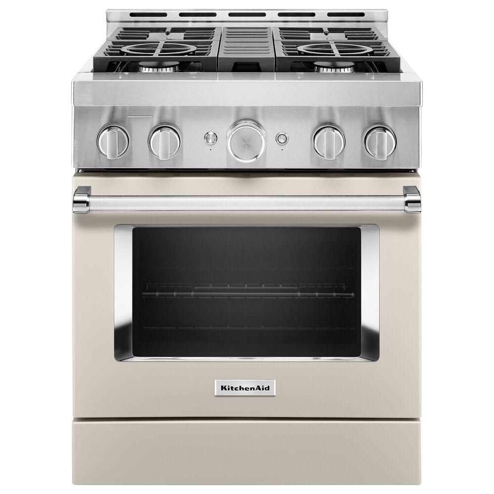 KitchenAid 4.1 Cu. Ft. Freestanding Gas Range with True Convection in Milkshake, , large