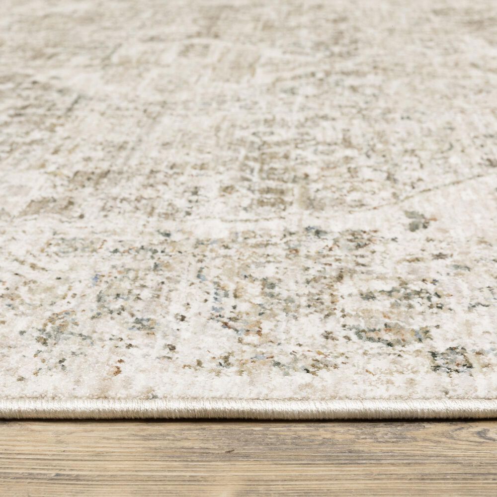 Oriental Weavers Avalon AVA08 Beige and Grey 2&#39;7&quot; x 7&#39;7&quot;Runner, , large