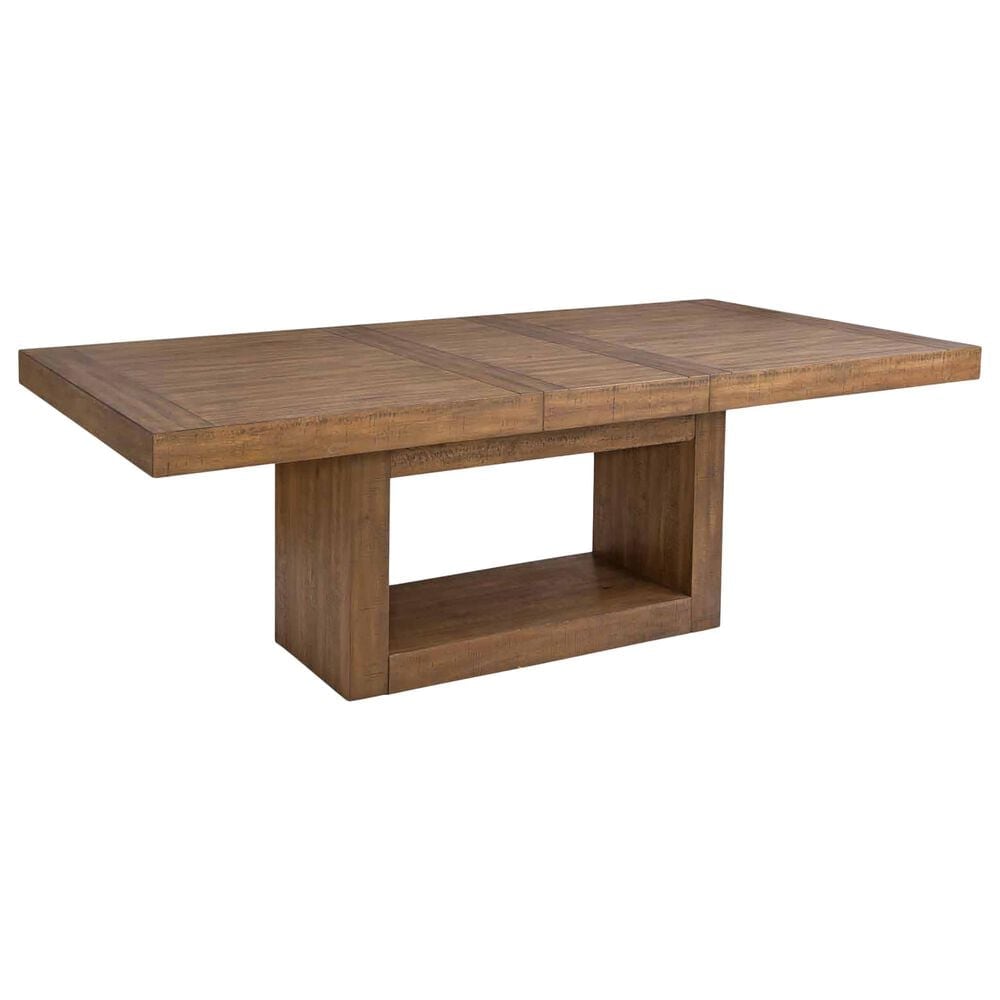 Crystal City Garland 7-Piece Rectangular Dining Set in Toffee, , large