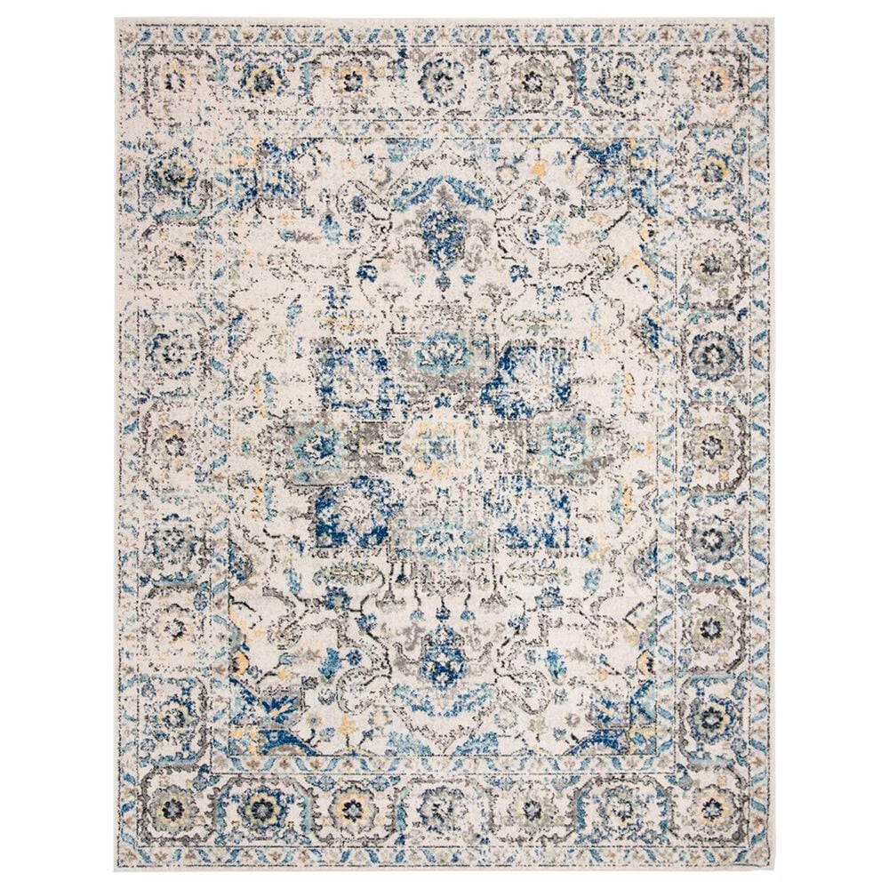 Safavieh Madison MAD603F 10" x 14" Grey and Ivory Area Rug, , large