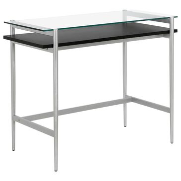 Hudson and Canal Eaton Desk in Silver and Black, , large