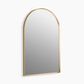 Kohler Essential 24" x 36" Moderne Brushed Gold Arched Framed Mirror, , large