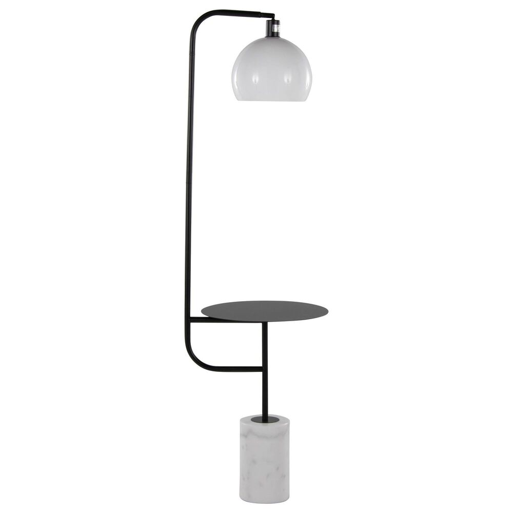 LumiSource Symbol Floor Lamp in Black and White, , large