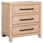 Belle Furnishings Proximity Place Queen Panel Bed with Two Nightstands in Barley Buff, , large
