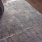 Nourison Rustic Textures RUS06 9"3" x 12"9" Grey and Beige Area Rug, , large