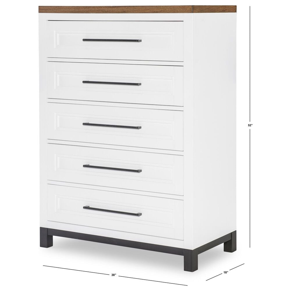 Legacy Classic Dutton 5-Piece Twin Storage Bedroom Set in Natural White, Toasted Coconut and Aged Black, , large