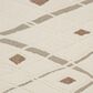 Feizy Anica 4" x 6" Ivory and Brown Area Rug, , large