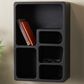Maple and Jade 16" Wall Shelf with Arched Block Shapes in Black, , large