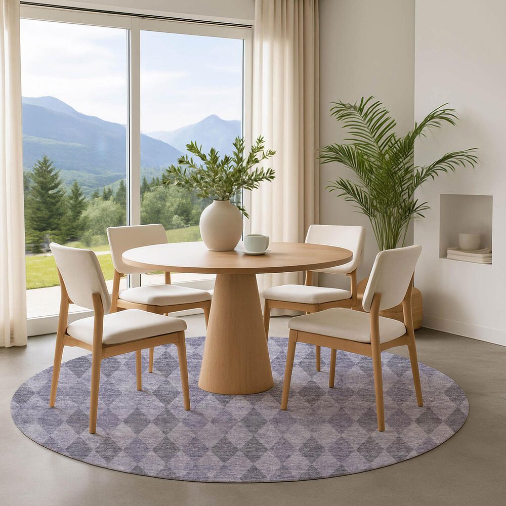 Dalyn Rug Company The Reserve TR2 Lavender 8&#39; Round Indoor/Outdoor Area Rug, , large