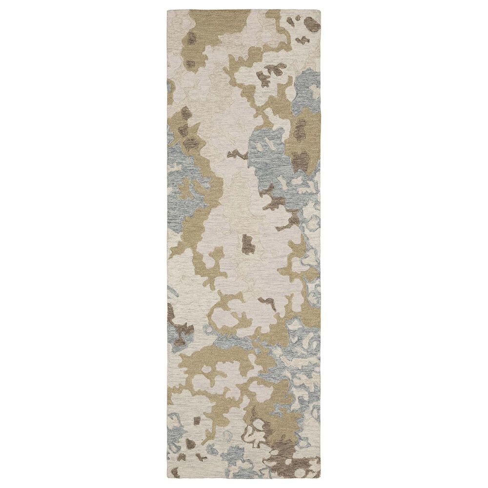 Oriental Weavers Kipton 2"6" x 8" Beige and Blue Runner, , large