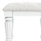 Ashley Kozlani Upholstered Vanity Stool in Matte White, , large