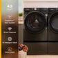 Whirlpool 4.5 Cu. Ft. Smart Front Load Washer and 7.4 Cu. Ft. Smart Gas Dryer Laundry Pair in Volcano Black, , large