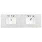 James Martin Vanities Lorelai 72"Double Vanity in Mid-Century Walnut with 3 cm Eternal Jasmine Pearl Quartz Top, , large