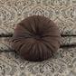 J. Queen New York Maren 15" Round Throw Pillow in Chocolate, , large