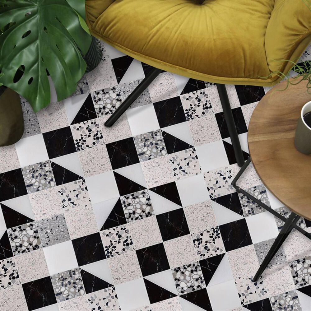 Soho Studio Elizabeth Sutton Terrazzi Pica 2.87" x 2.87" on 11.81" x 11.81" Mosaic Sheet, , large