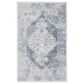Nourison Astra Machine Washable 2"2" x 4" Blue and Ivory Area Rug, , large
