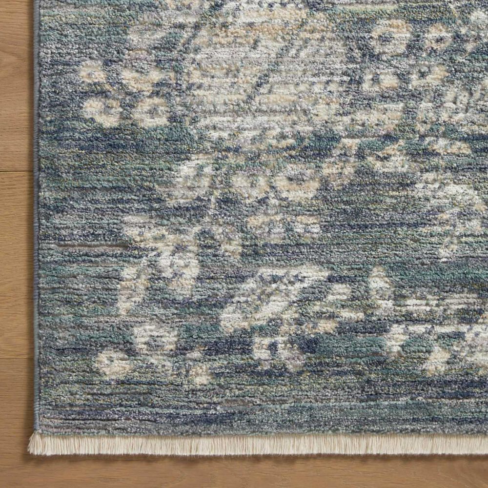 Rifle Paper Co Crafted by Cloth and Company Provence 2&#39;6&quot; x 8&#39; Therese Indigo Runner, , large
