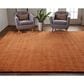 Feizy Luna 5" x 8" Orange Area Rug, , large