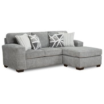 Arapahoe Home 2-Piece Stationary Sectional with Reversible Chaise in Posh Gray, , large