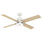 Hunter Daphne 54" Ceiling Fan with LED Light in Fresh White, , large