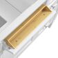 James Martin Brittany 84" Double Bathroom Vanity in Bright White with 3 cm Eternal Jasmine Pearl Top, Rectangular Sinks and FreePower Wireless Charger, , large