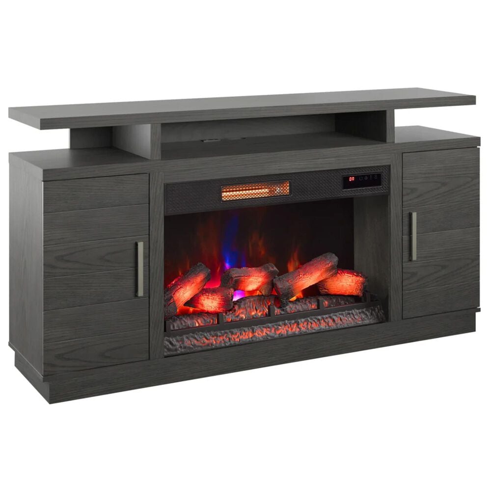 Fabio Flames Breya 70" Fireplace TV Stand in Brown Tifton Oak, , large